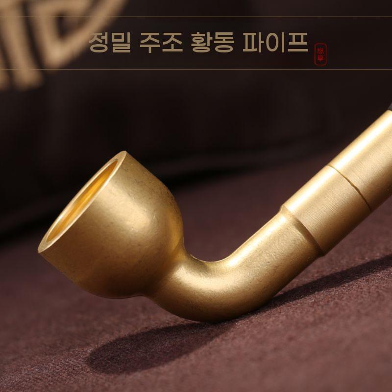 곰방대 담뱃대 소품 담배 파이프 원목 홀더 시가렛 - 상세 이미지 5