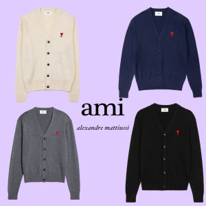 아미 가디건 스몰하트 빅하트 로고 남녀공용 여성용 AMI 착용 후기 | 사이즈/핏 총정리 - 상품 이미지 1
