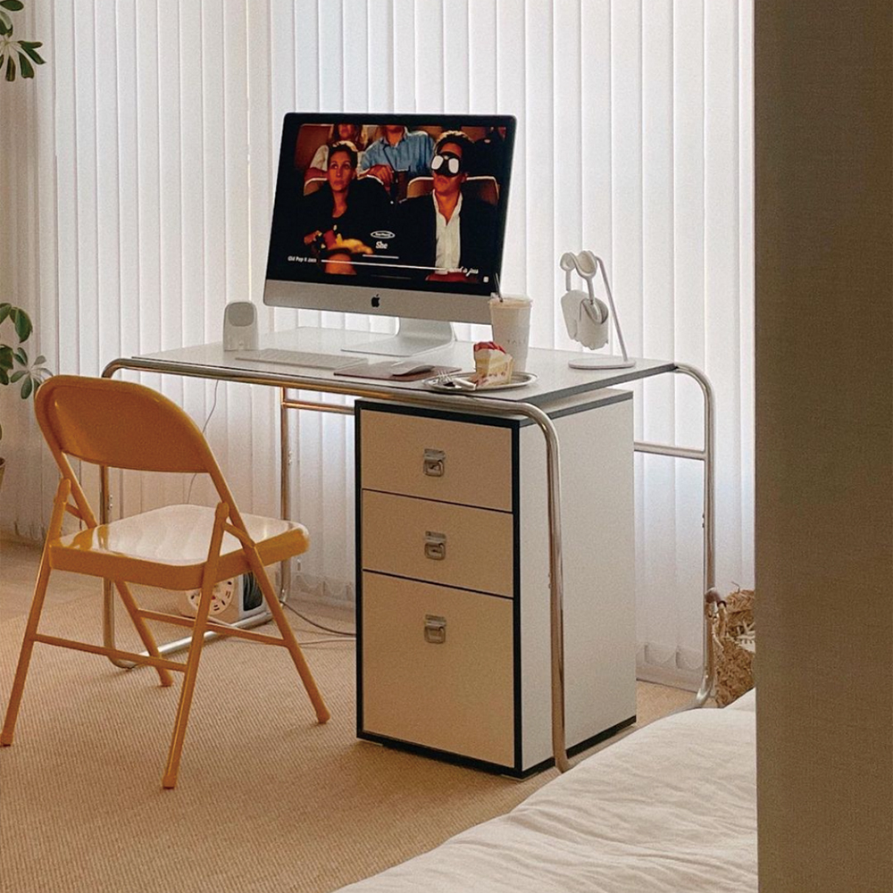 오그레 모노 스퀘어 3단 컬러 서랍장