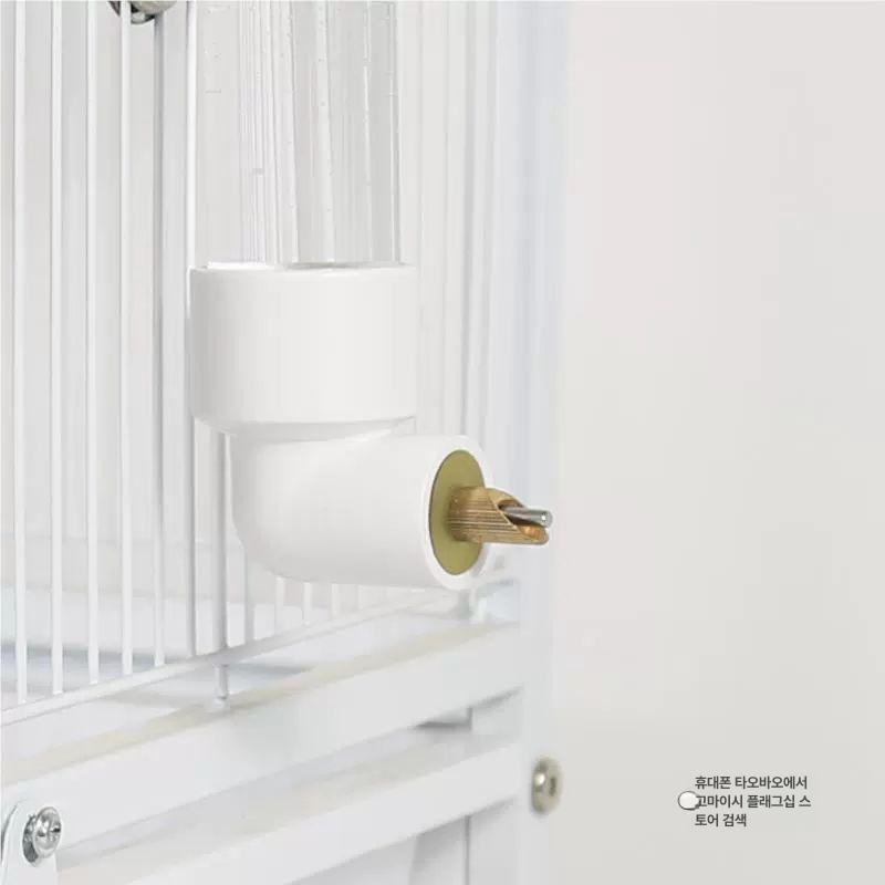 앵무새 물통 조류 모이통 음료수기 식수대 공급기 대형 80ml 충전식 음수기 - 상세 이미지 3