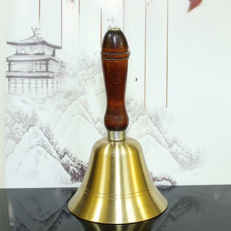요령 방자 기도의식도구 종 순동 악세사리 레드핸들 원목 핸들 구리 벨 9.5cm - 상품 이미지