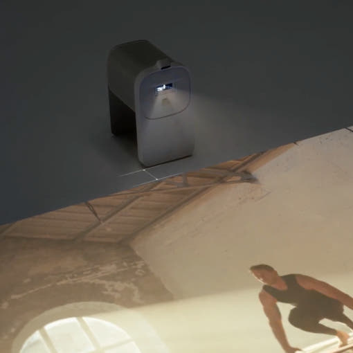 벽지 투사 화질 후기