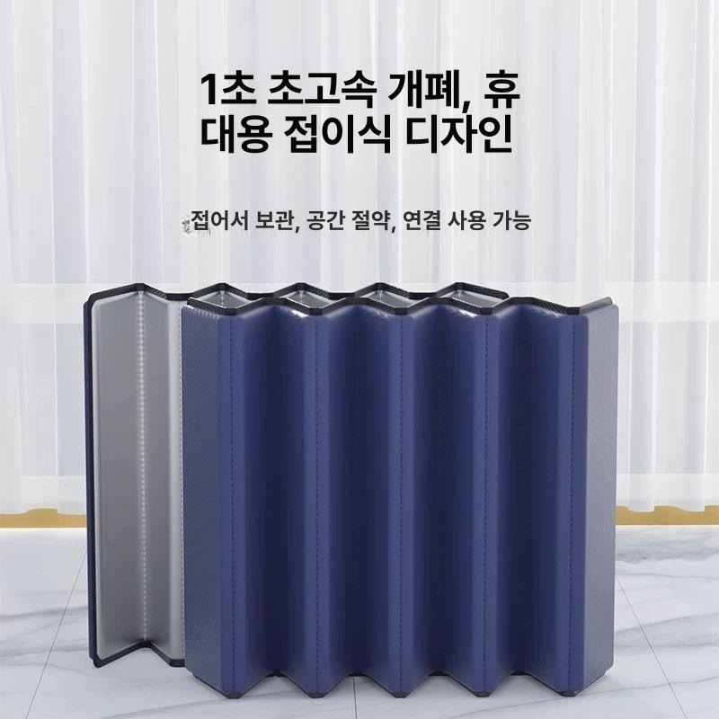 접이식 매트 1인용 폴딩 멀티싱글 원룸 라이트그레이 70x190cm F - 상세 이미지 4