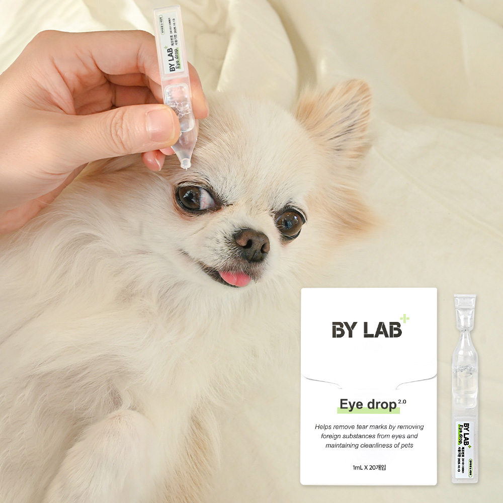바이랩 강아지 인공 눈물 눈물자국 냄새 눈곱 제거 눈세정제 아이드롭, 20ml, 1개 제품 이미지