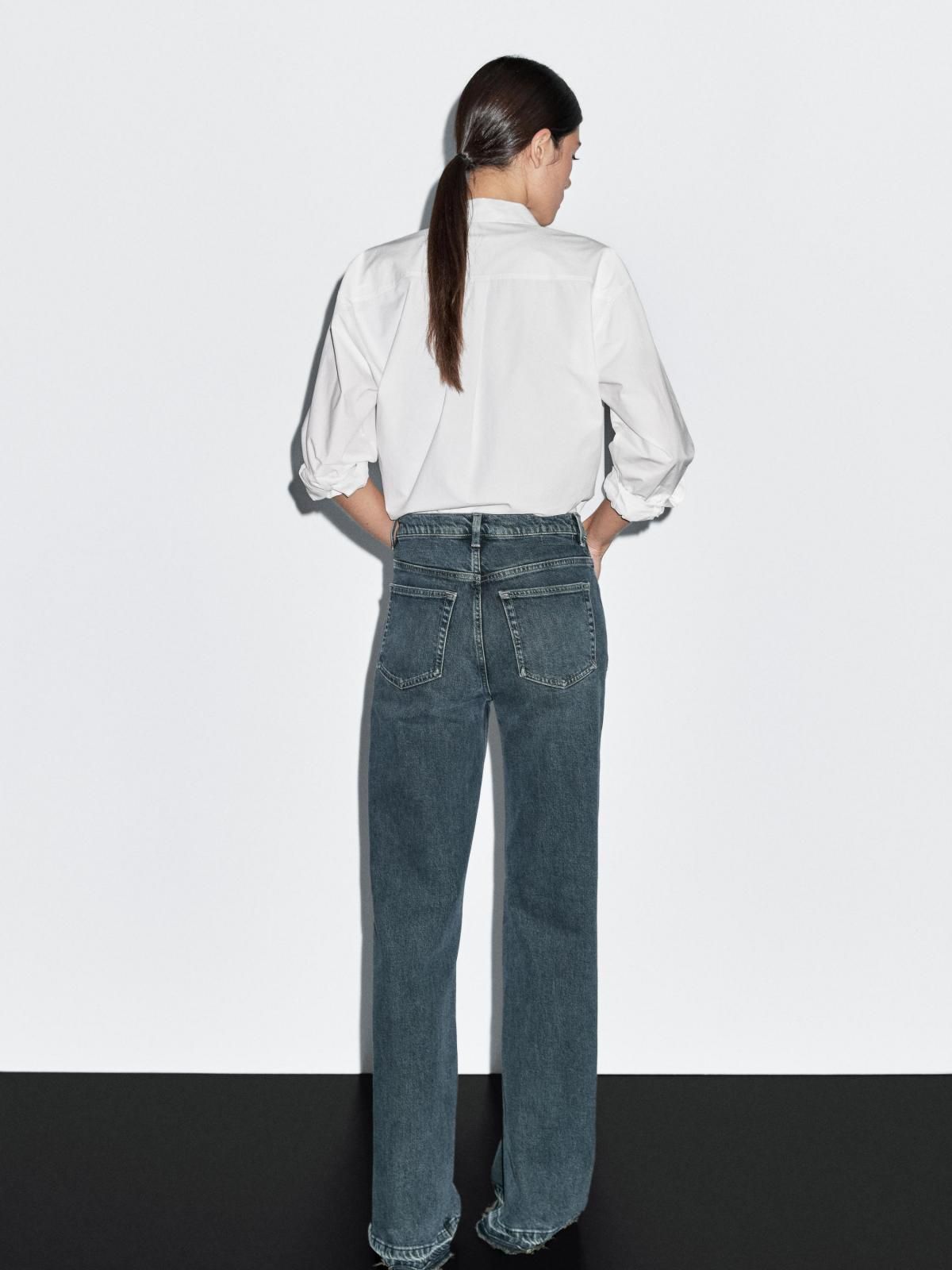 마시모두띠 미드라이즈 플레어 부츠컷 청바지 5008/608 MEDIUM BLUE - 상세 이미지 3