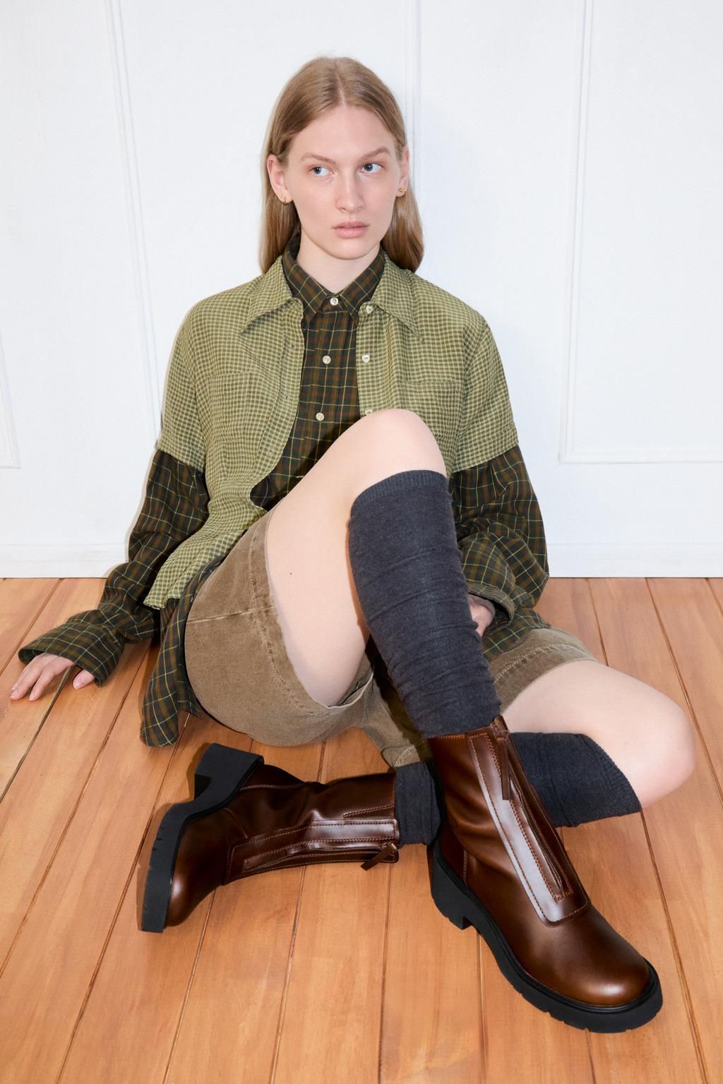 캠퍼 청키 브라운 레더 미들부츠 Milah K400776-007 BROWN - 상세 이미지 3