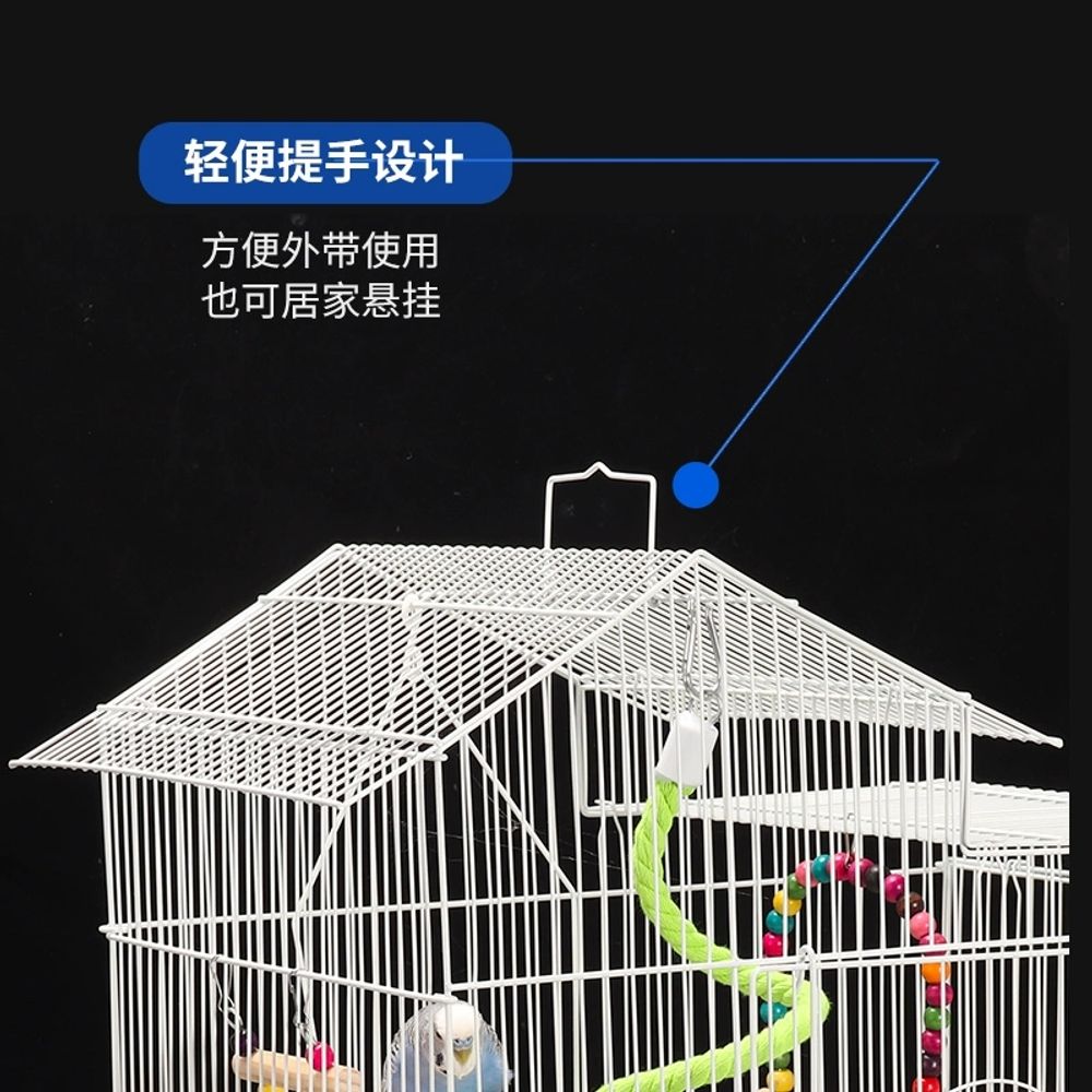 앵무새장 반려조 놀이터 구관조 케이지 하우스 대형 - 상세 이미지 3