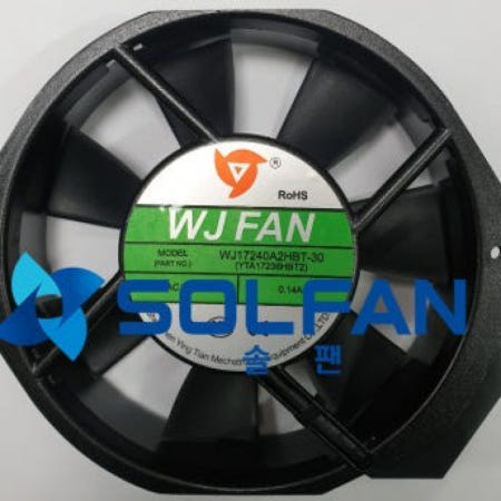 WJ17240A2HBT-30 2볼타입 /AC220V FAN / WJ팬 / 냉각팬 / 172mm x 150mm x 39.5mm 사이즈 쿨링팬