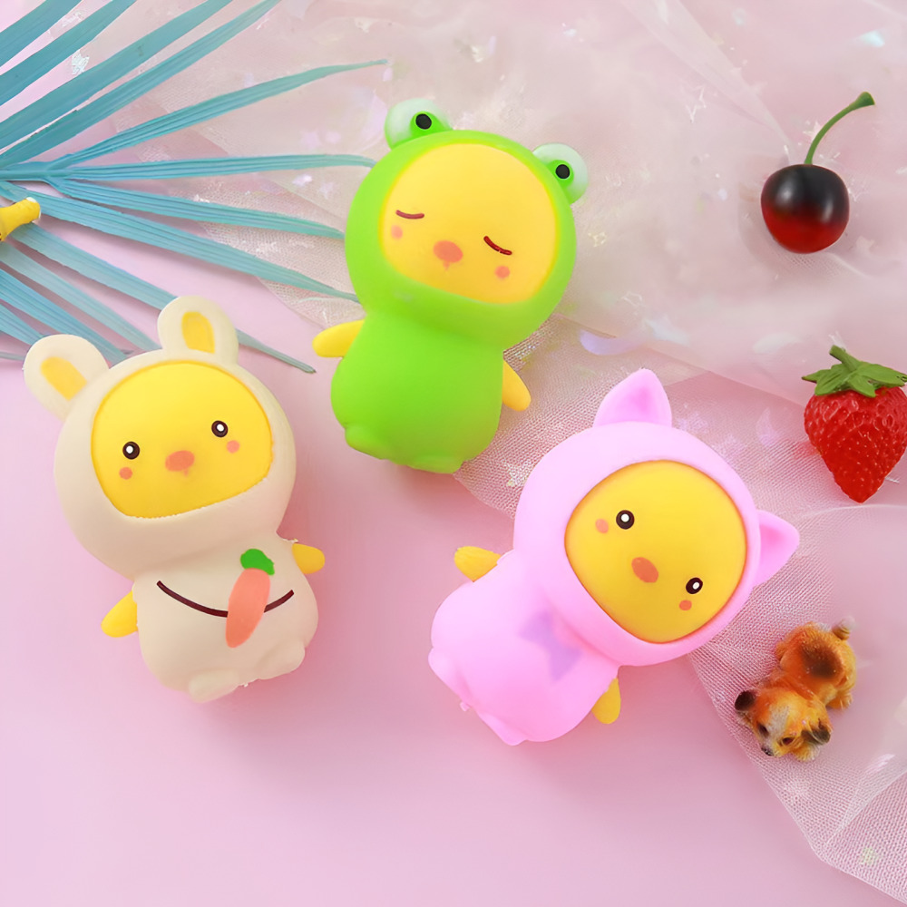 빌리네집 옷입히는 병아리 말랑이 인형 3컬러 - 메인 이미지