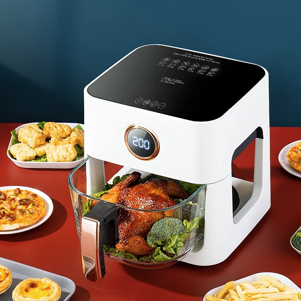 유리 글라스 바스켓 보이는 대용량 에어프라이어 4.5L