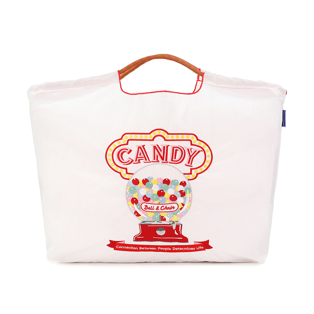볼앤체인 화이트 캔디 라지 에코백 30111104 Candy - 상품 이미지