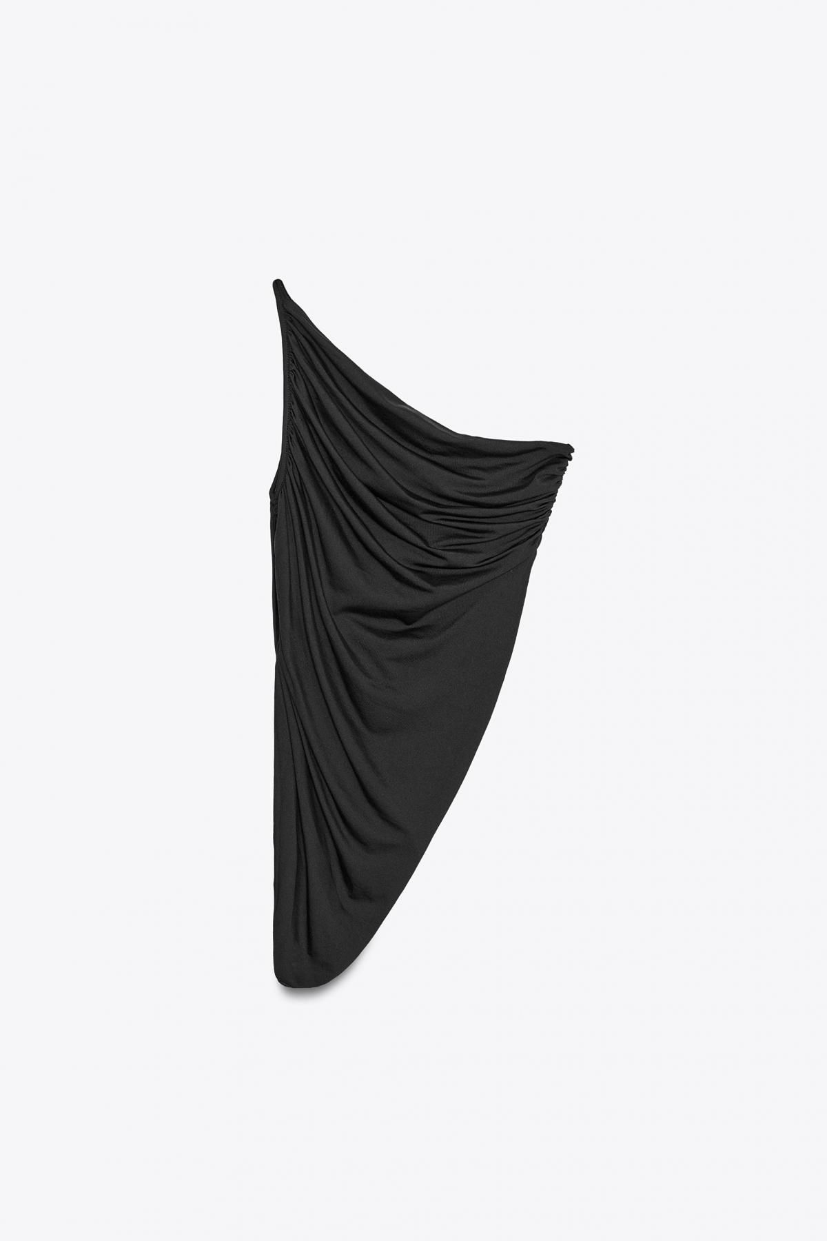 자라 드레이프 테크니컬 비대칭 바디수트 1026/172 BLACK - 메인 이미지