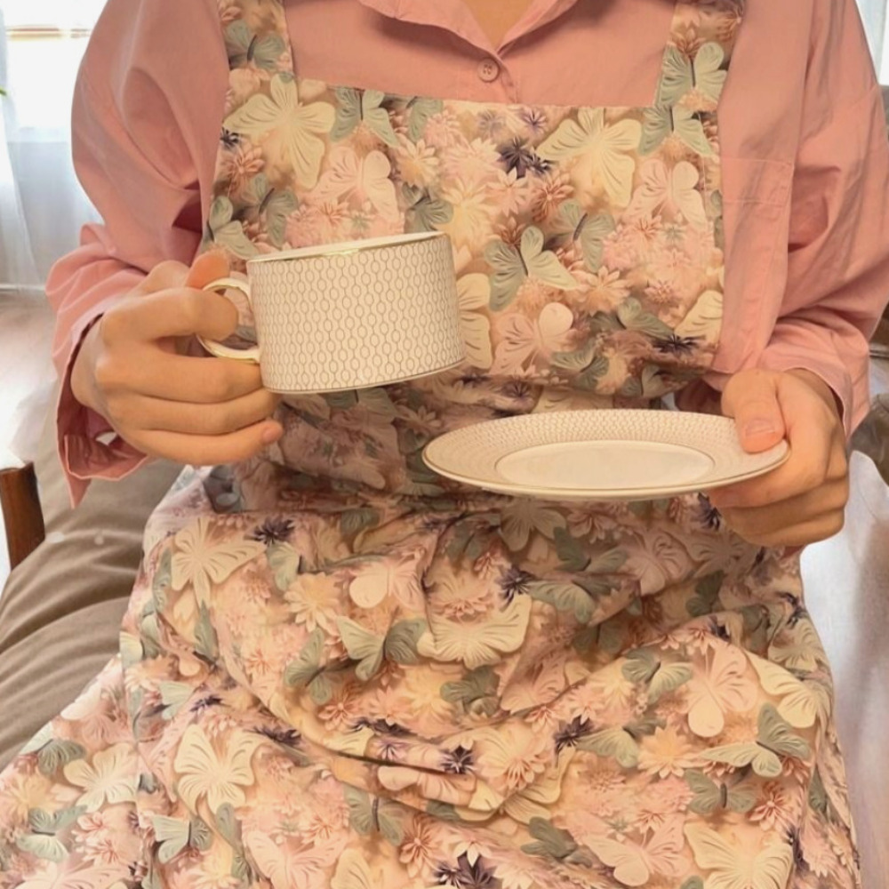 방수 앞치마 원피스 여름 겨울 주방 카페 앞치마 어린이집 공방