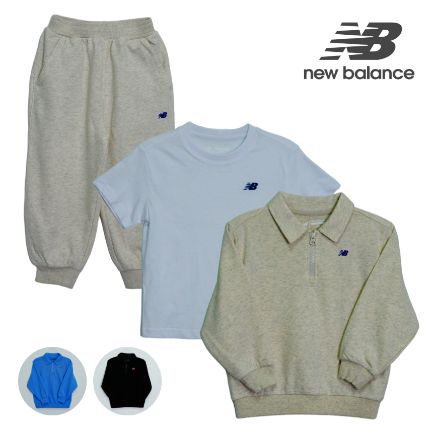 뉴발란스 키즈 에센셜 반집업 스웻 셋업 남아 여아 긴팔 긴바지 상하의세트