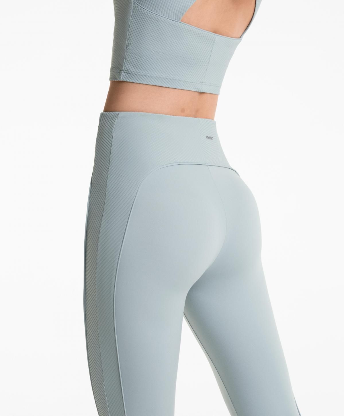 오이쇼 테크니컬 하이웨이스트 사이드립 65CM 레깅스 3467/226 WASHEDGREY-BLUE - 상세 이미지 3