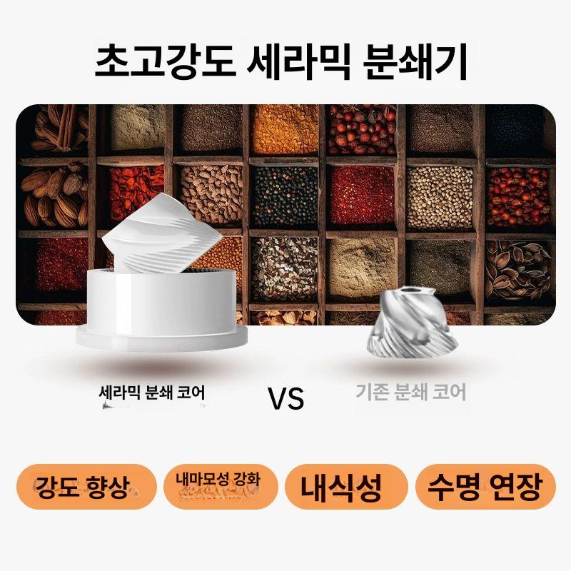 클린턴 전기 소금 후추 분쇄기 후추그라인더 소금후추 충전식 전동 청소 브러시+조리 - 상세 이미지 5