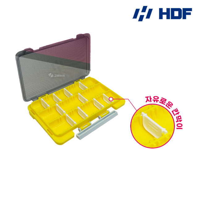 HDF 컴팩트 소품 케이스 HT-2528 상하 결합형 루어 낚시 태클박스 - 상세 이미지 4