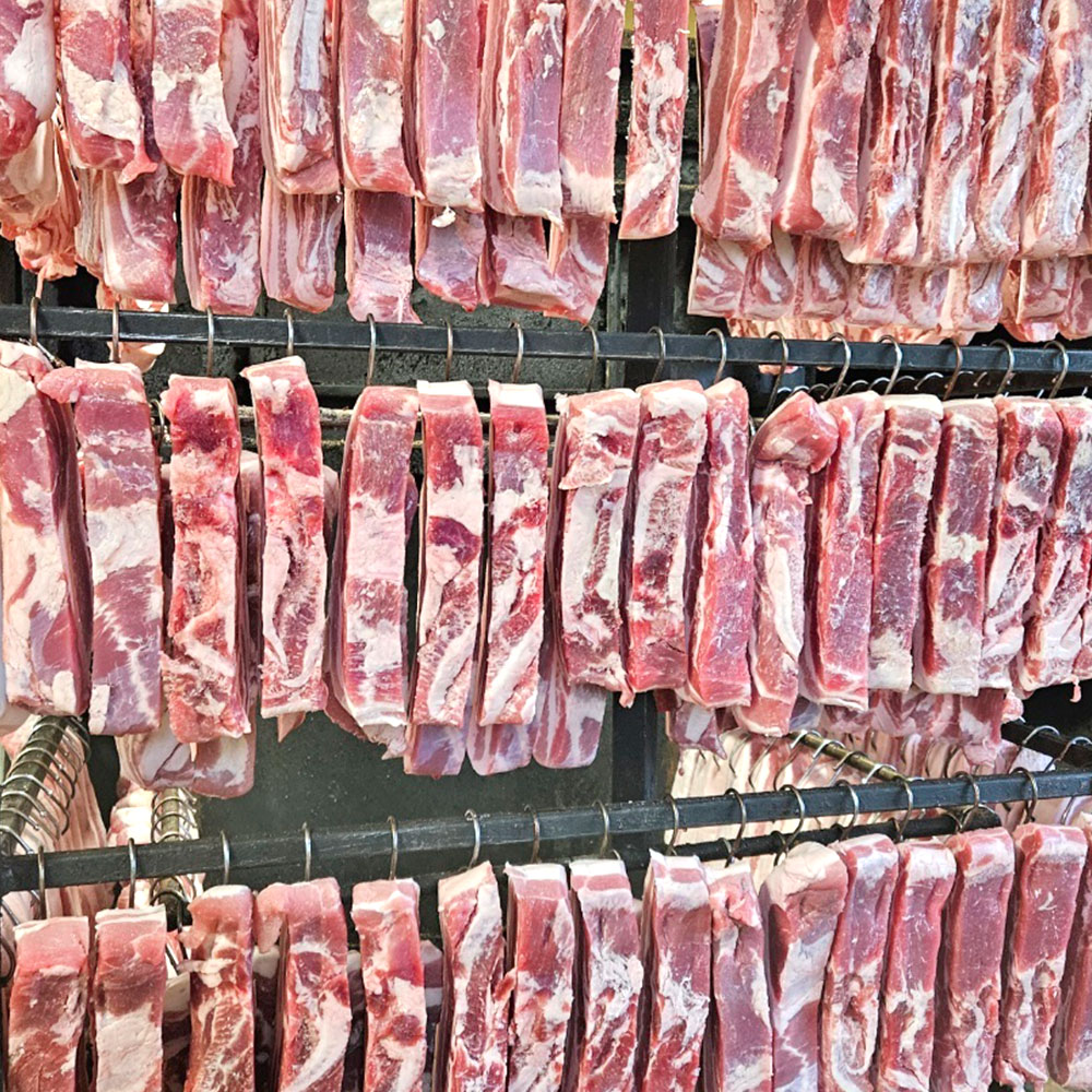 참나무 냉동 훈제 훈연 삼겹살 통삼겹살 300g 캠핑 숯불 - 상세 이미지 3