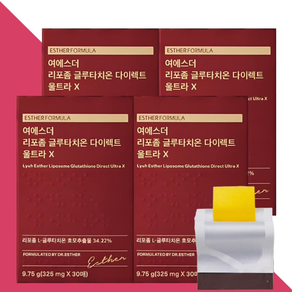 에스더포뮬러 여에스터 글루타치온 울트라X 필름 30매X4박스 - 메인 이미지