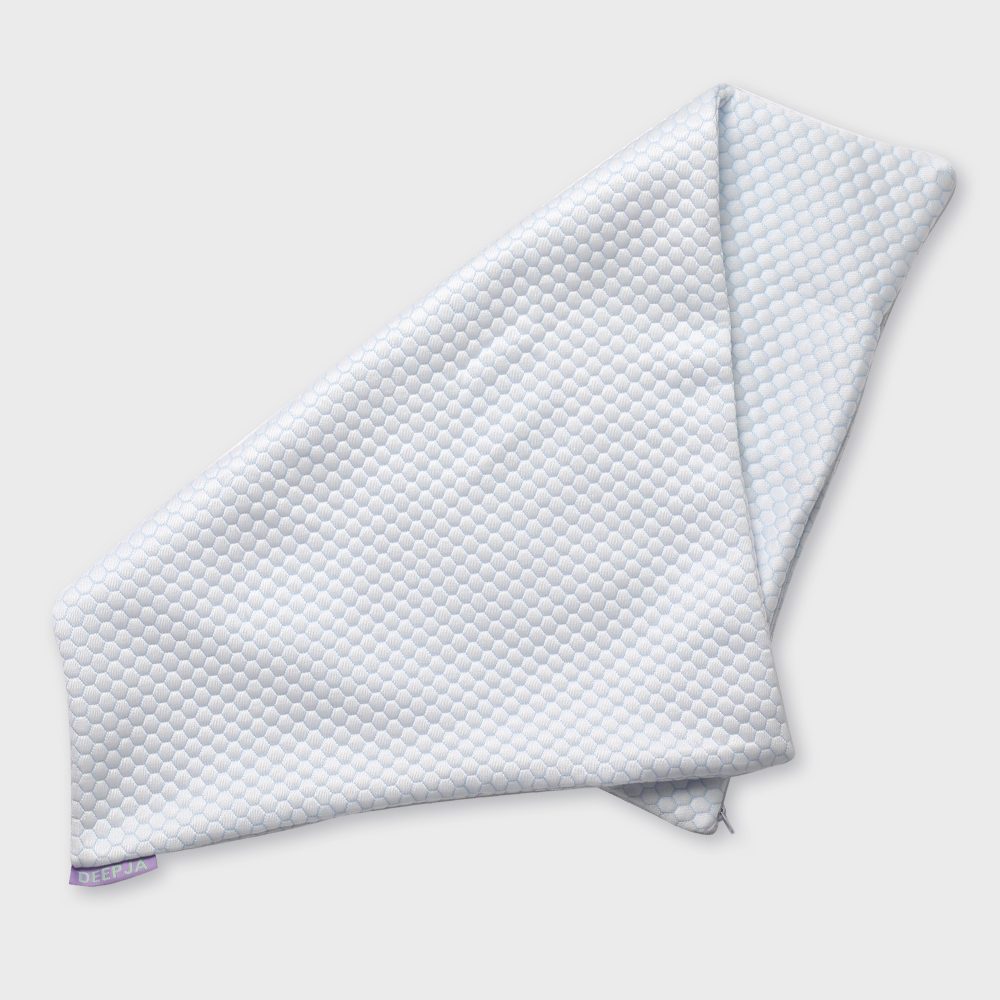 냉감 베개커버 여름침구 쿨링 아이스원단 스카이블루, 40x60cm - 상세 이미지 5
