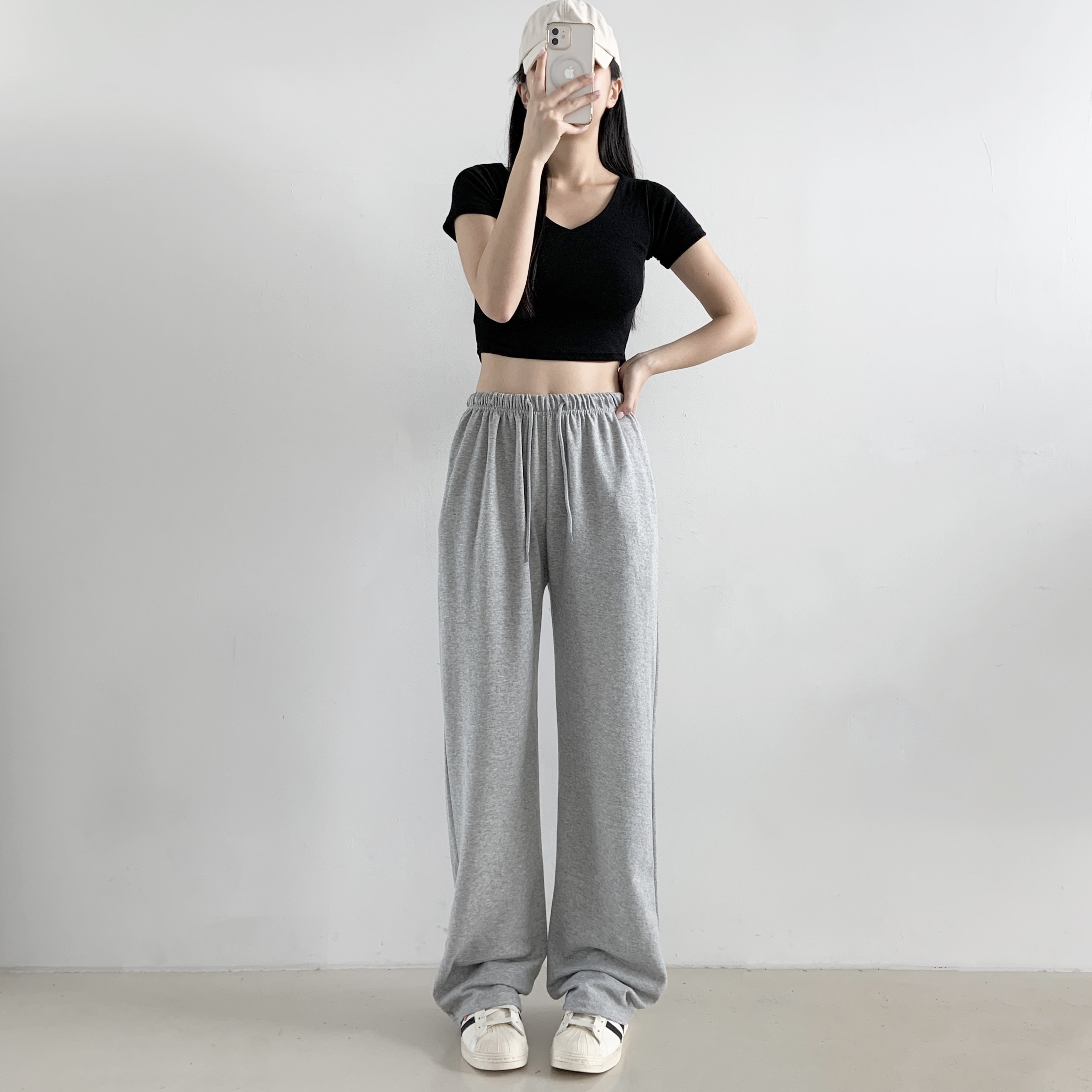 14컬러 롱,숏 와이드 밴딩 트레이닝 팬츠 추리닝 바지 하이웨스트 - 상세 이미지 3