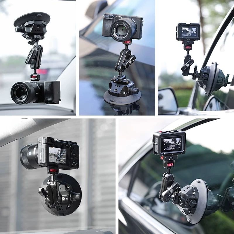 차량용 카메라 거치대 진공 흡착식 4.5인치 흡착컵 자석형 스포츠 카메라용 GoPro 포함 - 상세 이미지 5
