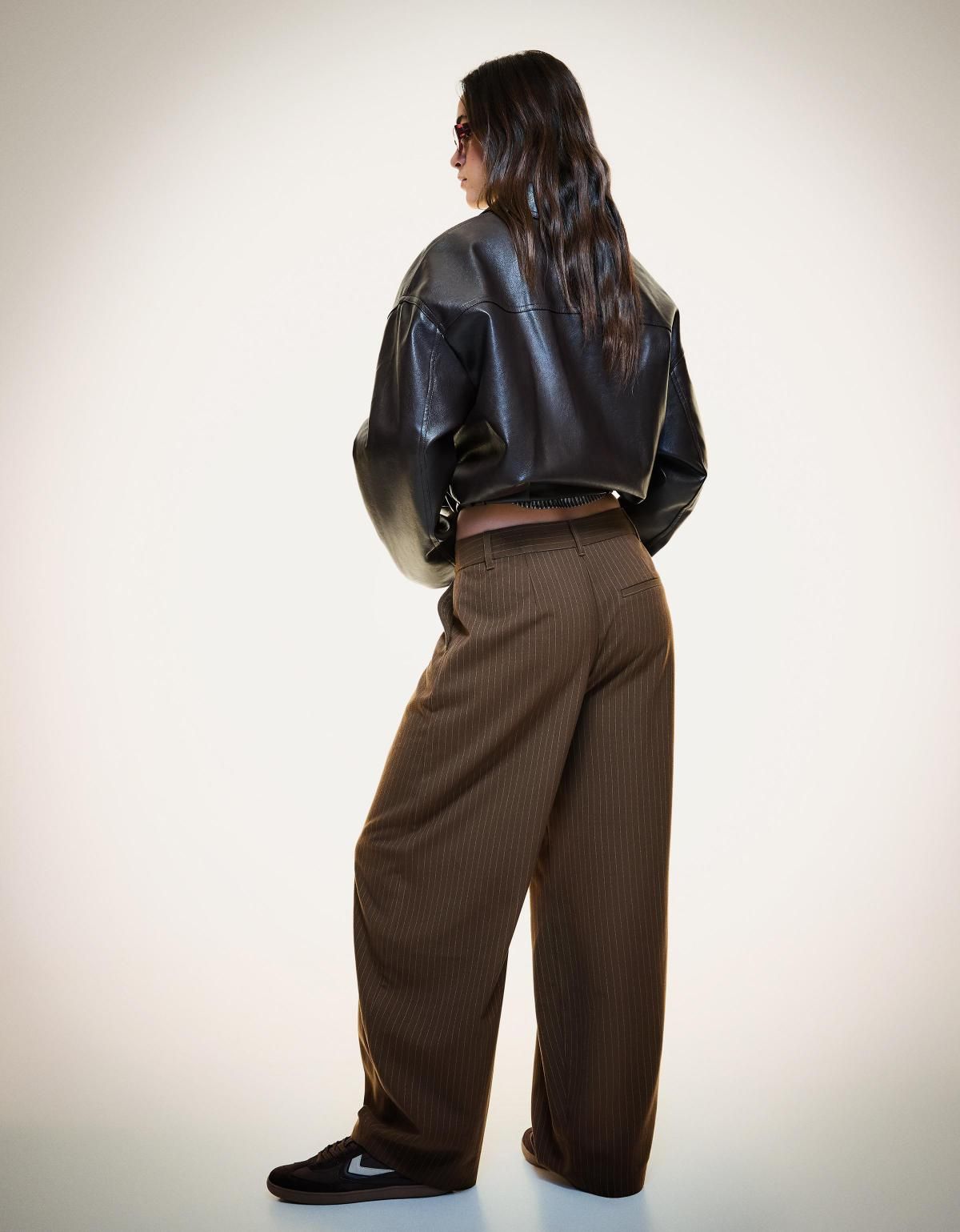 버쉬카 브라운 테일러드 와이드 팬츠 5148/172 BROWN - 상세 이미지 4
