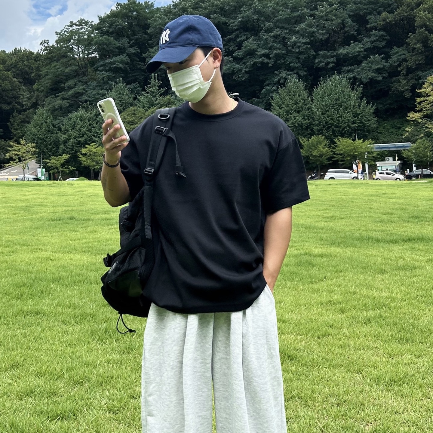 쿨티셔츠 흰색반팔티 무지반팔티셔츠면티흰색검정 - 상세 이미지 5