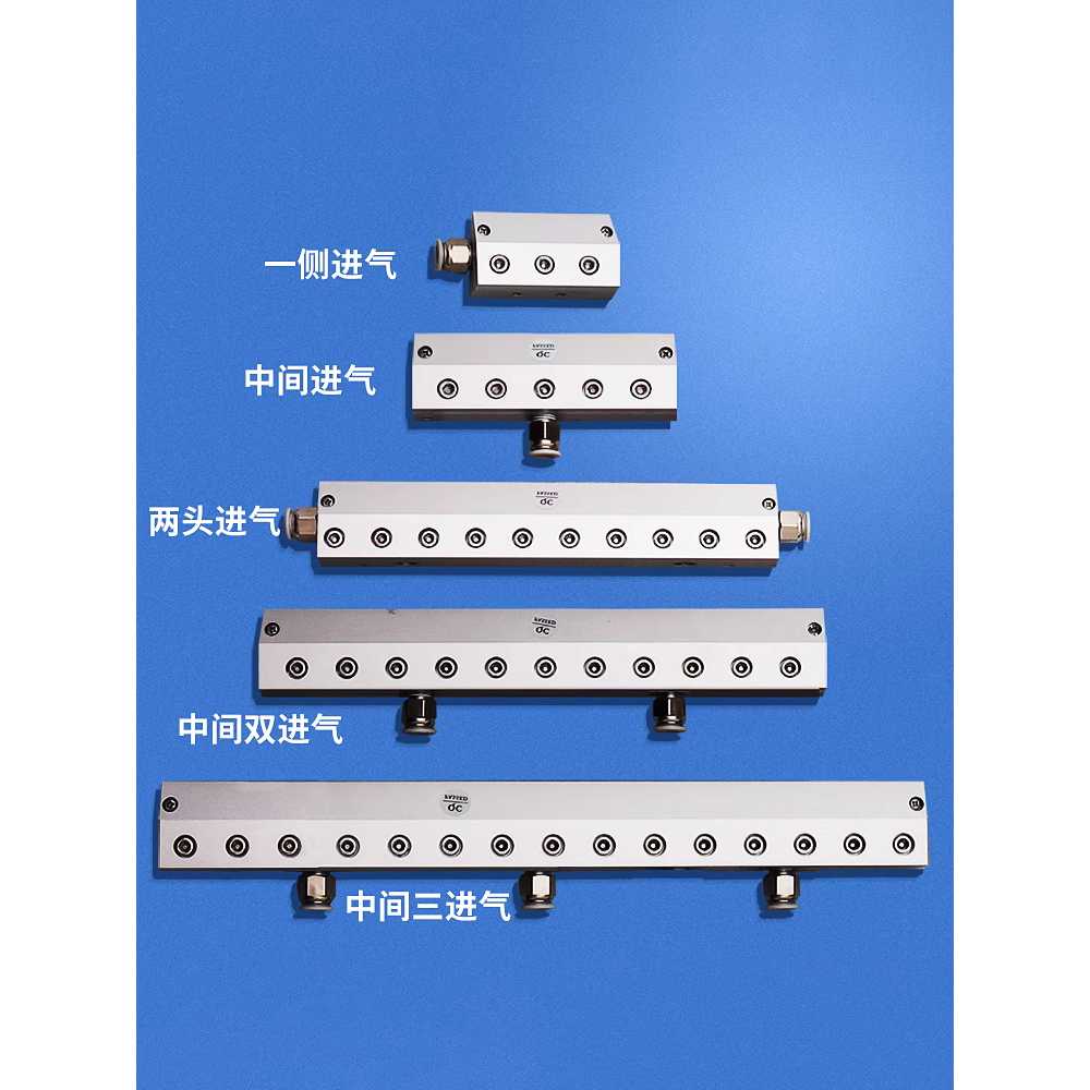 산업용 고압 에어나이프 먼지제거 블로잉 막대형 도구 100mm - 상세 이미지 3
