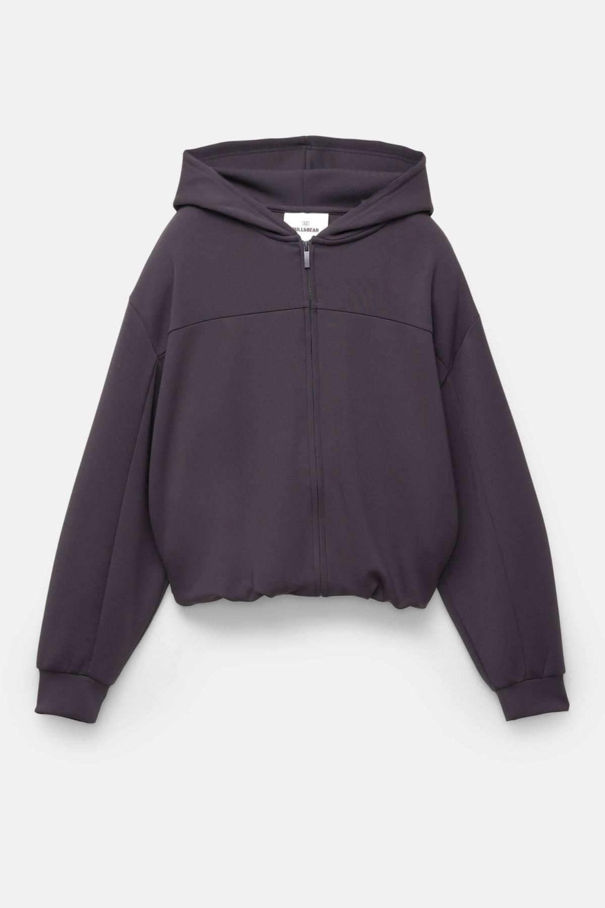 풀앤베어 테크니컬 벌룬핏 집업 후드티 7560/305 BLACK - 상품 이미지