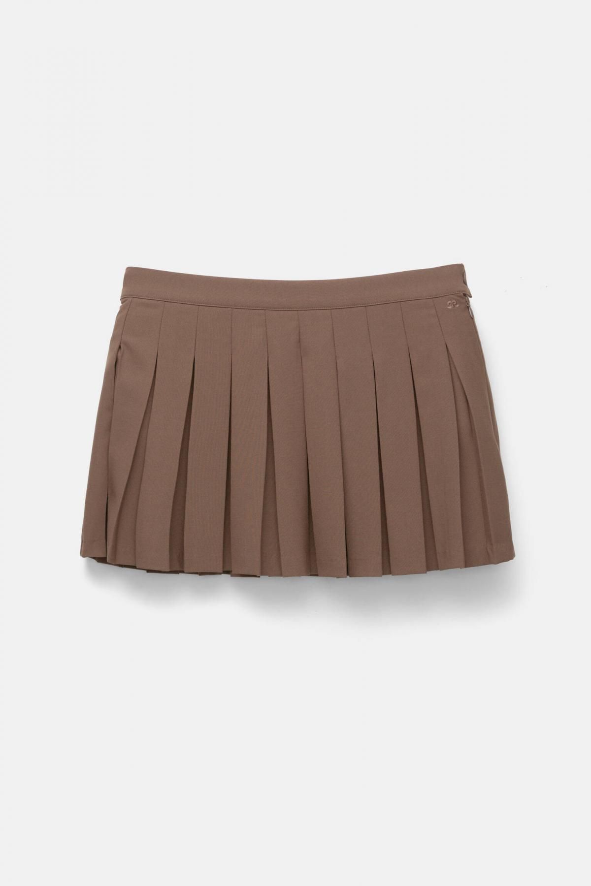 풀앤베어 테크니컬 플리츠 미니 스커트 7400/316 BROWN - 메인 이미지