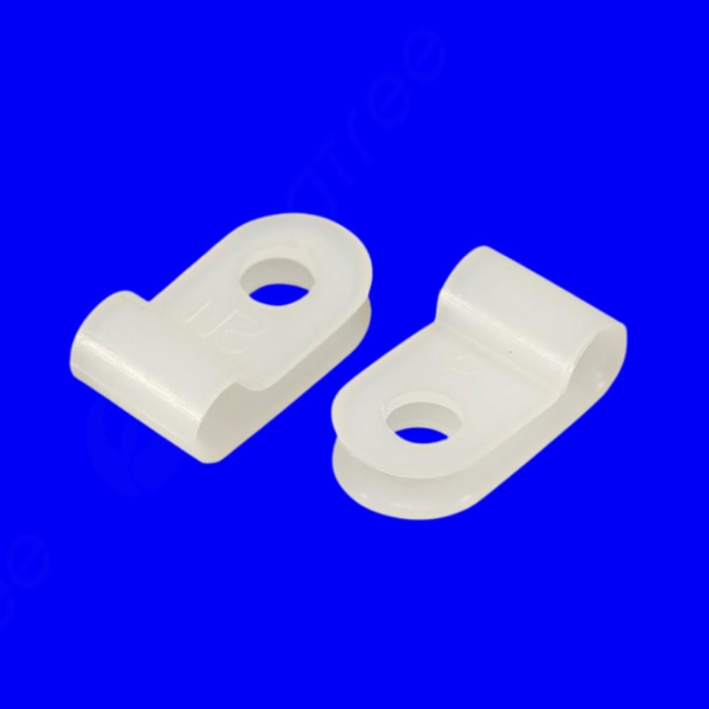 1000개 규격 3N 1.1mm 새들 pvc 새들 케이블 정리 클립 - 상품 이미지