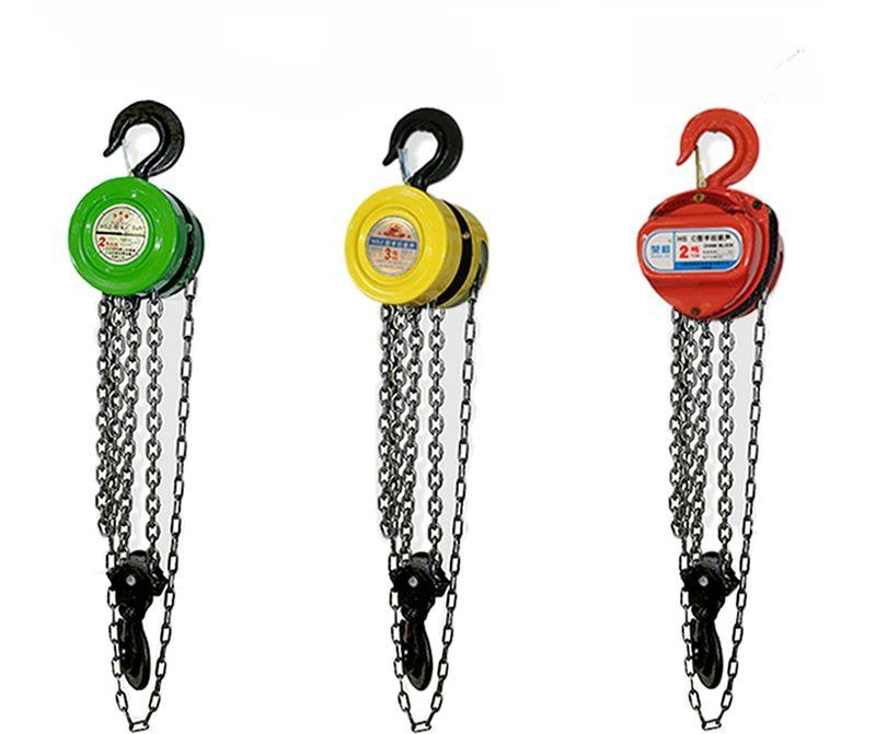핸드 체인 호이스트 가이드 수동 와이어 도르래 스프로킷 전축 베어링 삼각형 3t 3m 체인길이 - 상품 이미지