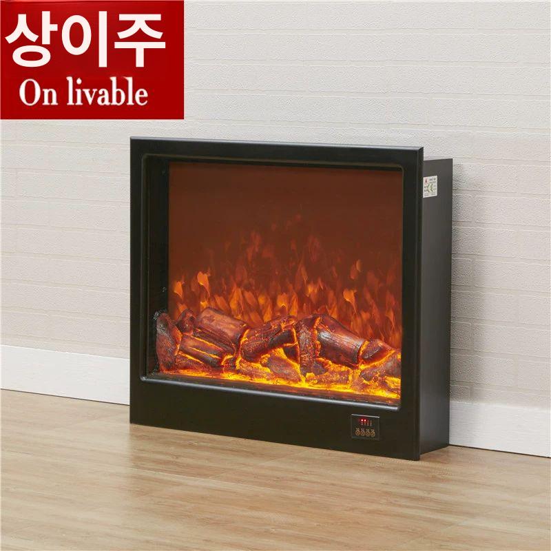 실내불멍 불멍무드등 대형 무드등 난방 모형 실내 M-202 테두리 있는 장식 벽난로 심 - 상세 이미지 3