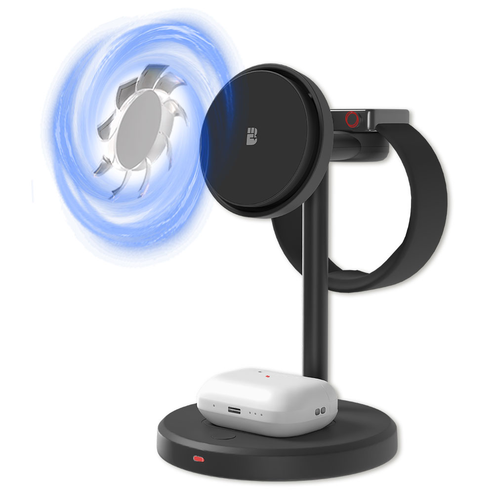 저온 충전 아이폰 맥세이프 충전기 거치대 애플워치 3in1 고속 무선 충전기 에어팟