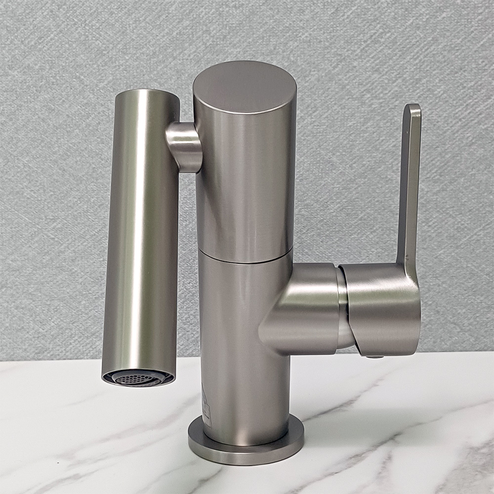 고급 듀얼회전 세면대 수전 수도꼭지 욕실 세면기 원홀 스텐 무광 교체