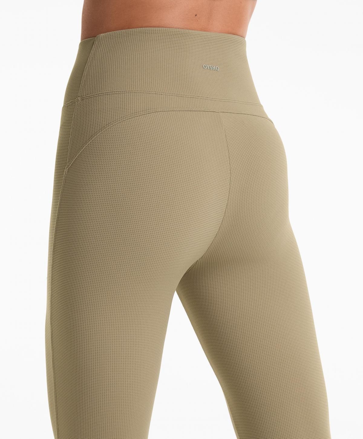 오이쇼 테크니컬 하이라이즈 와플 65CM 레깅스 3280/962 WASHEDKHAKI - 상세 이미지 3