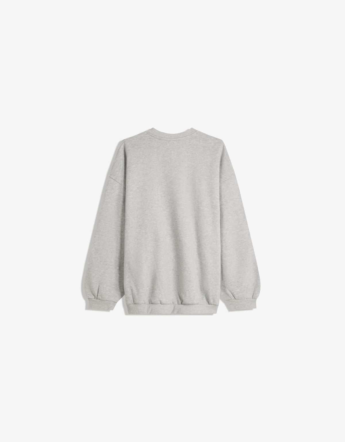 버쉬카 오버사이즈 포켓 긴팔 스웨트셔츠 7056/700 GREY - 상세 이미지 2