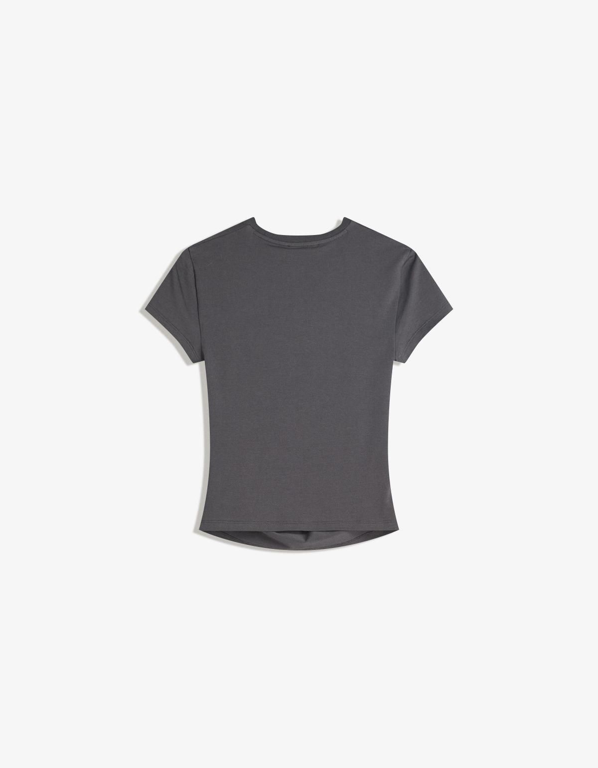 버쉬카 스터드 프린트 시크 반팔 티셔츠 7823/360 DARK GREY - 상세 이미지 3