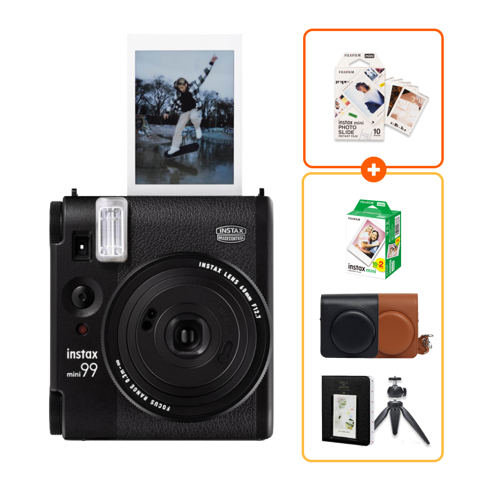 [+디자인필름] 인스탁스 미니99+전용 케이스+필름20장+선물SET / 미니90 후속