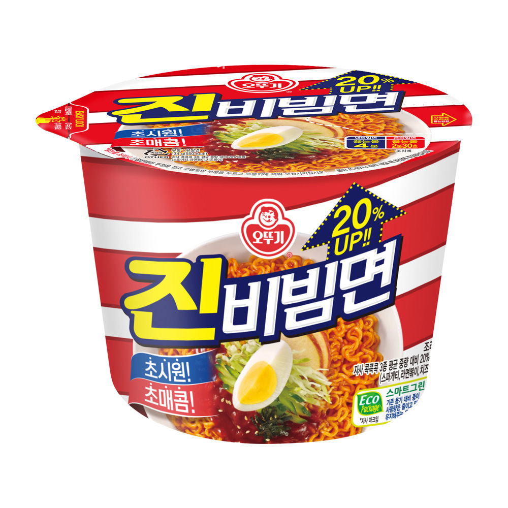 오뚜기 진비빔면 큰컵라면 134g, 1개 - 메인 이미지