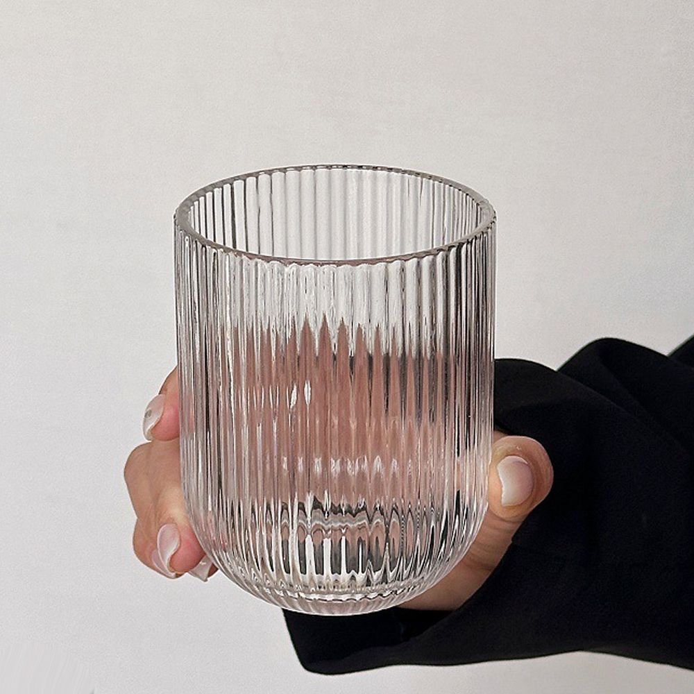 델리 클래식 홈카페 유리컵세트 250ml, 6개, 라인 언더락 - 상세 이미지 5