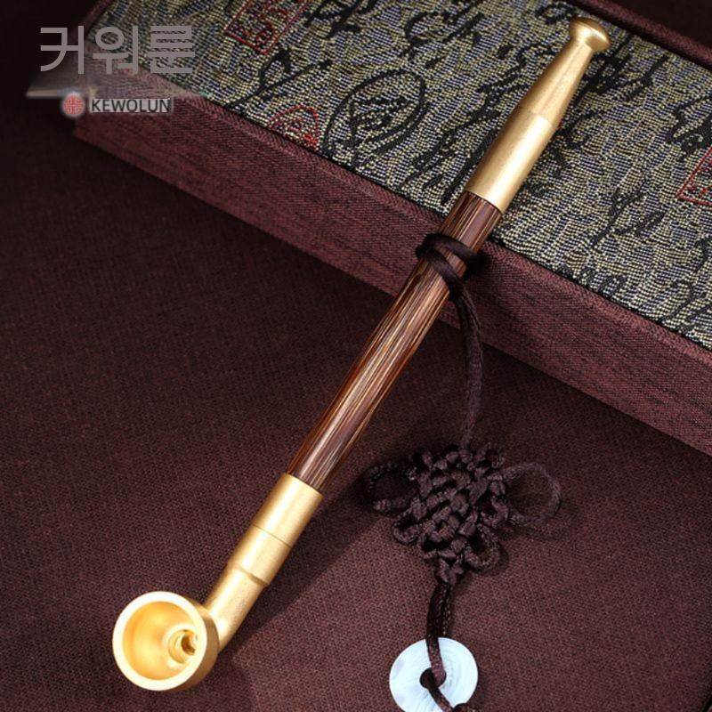 곰방대 담뱃대 소품 담배 파이프 원목 홀더 시가렛 - 상세 이미지 3