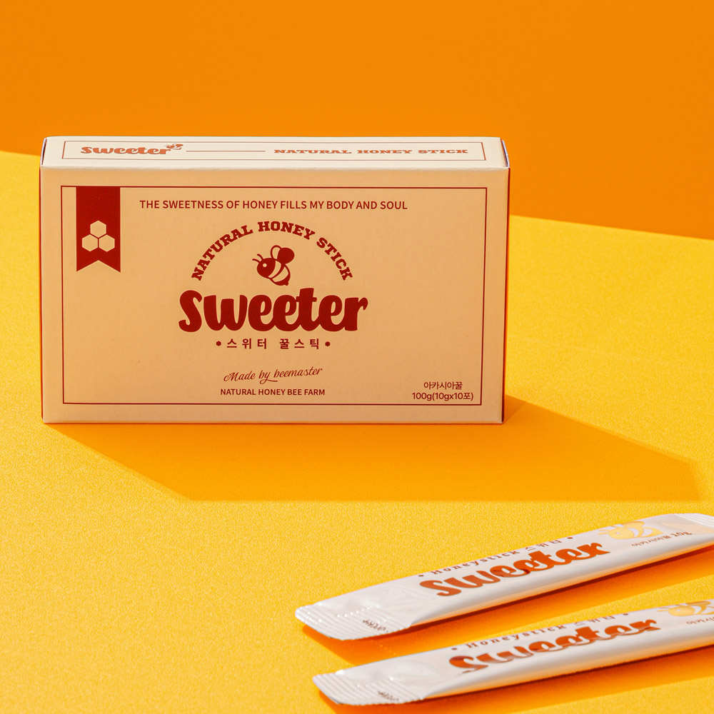 스위터 꿀스틱 국산 아카시아 벌꿀 허니스틱 10포 답례품