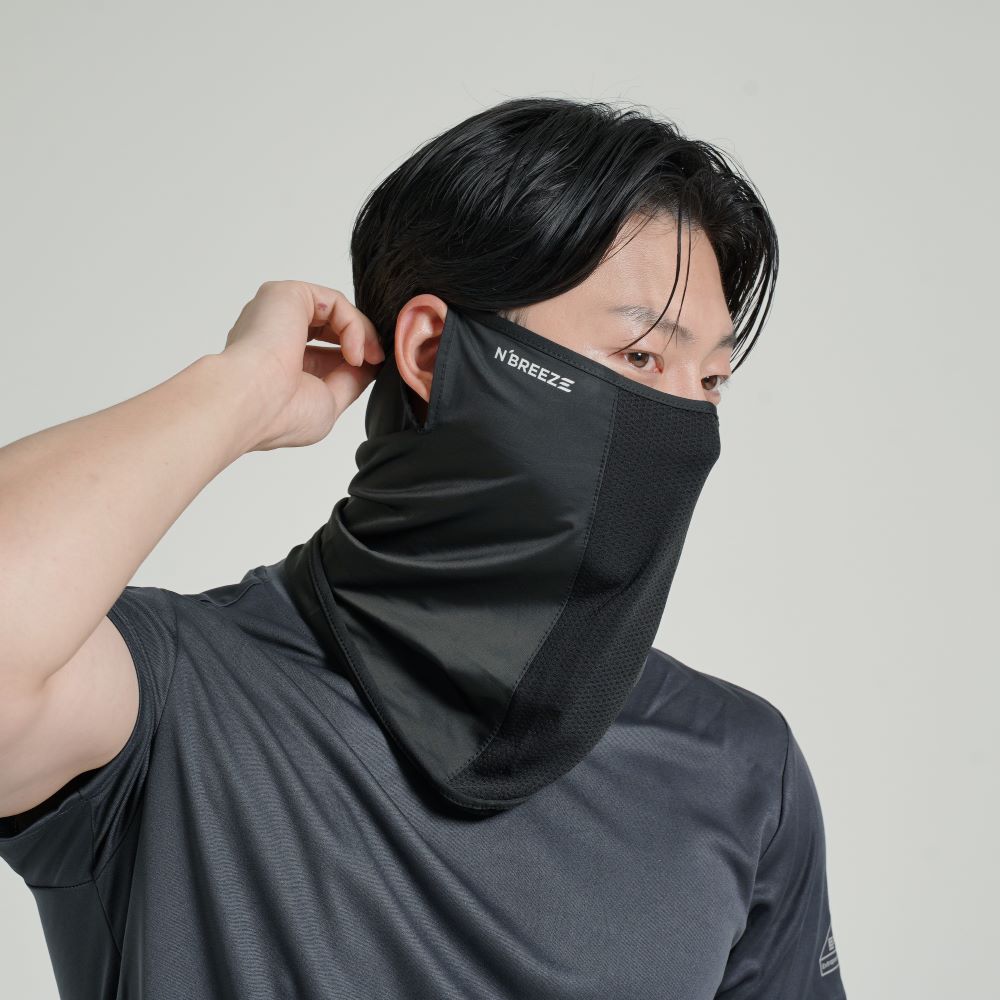 엔브리즈 프리미엄 자외선차단마스크 골프마스크 러닝 자전거 스포츠 얼굴햇빛가리개 - 상세 이미지 2