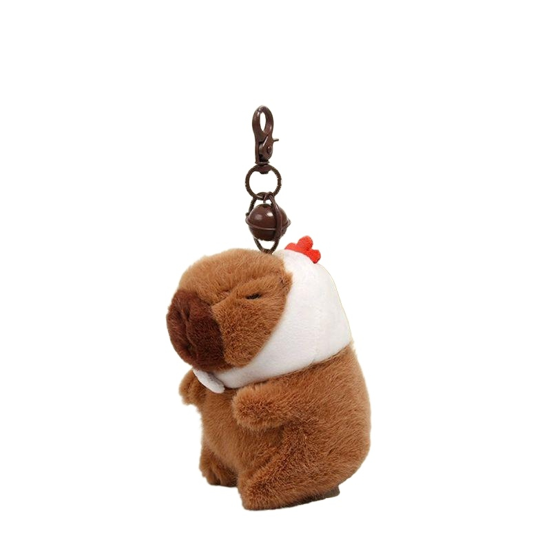 특이한 카피바라인형 유니크 키링 열쇠고리 선물 12cm 수단자 우파루파 걸이+12cm 공식정품방지인증가능초부드러운신축성면직물 - 상품 이미지