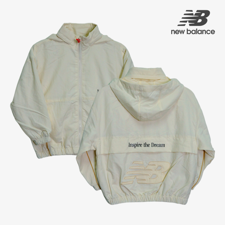 뉴발란스 키즈 에센셜 메쉬 안감 여아 남아 초등학생 바람막이 자켓
