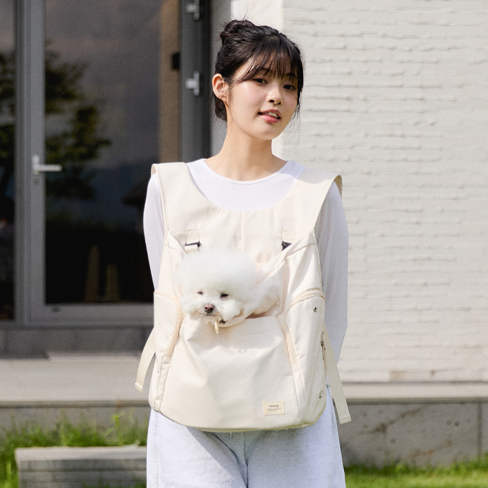 뭉연구소 강아지 가방 산책 이동가방 앞가방 백팩 - 상세 이미지 5