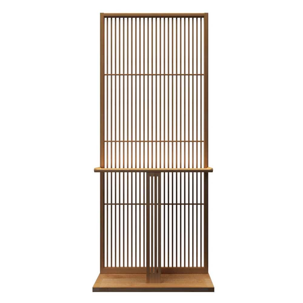 간살 파티션 가벽 안방 셀프 나무 스트라이프 칸막이 a타입-1000x1980x350mm - 상세 이미지 5
