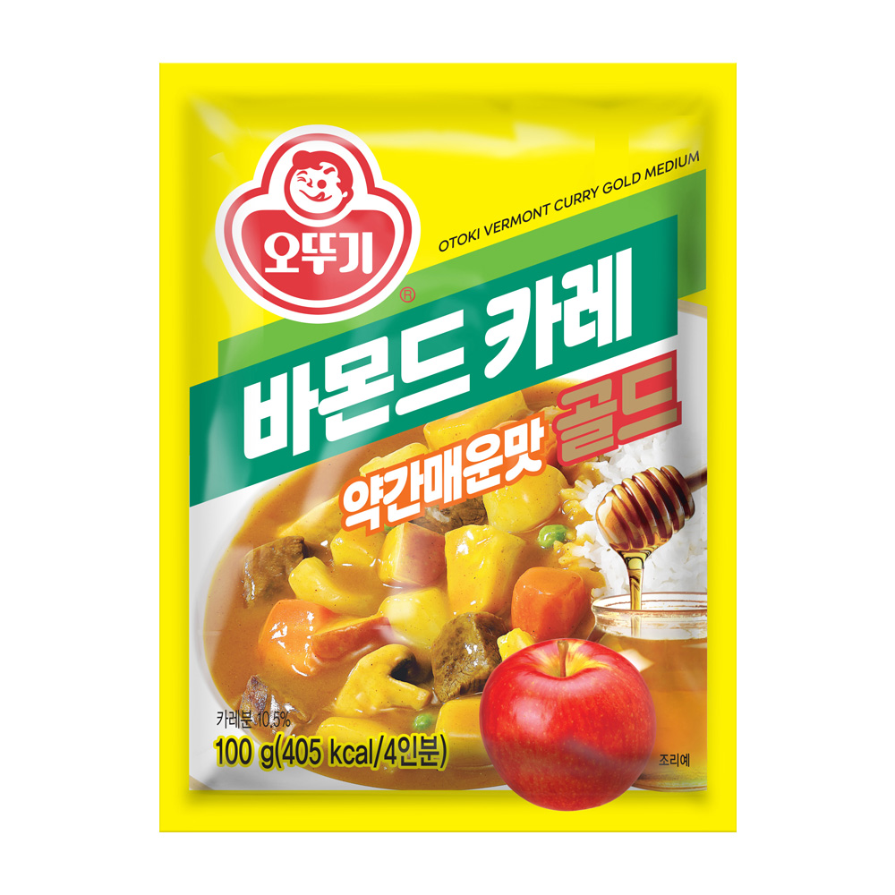 오뚜기 바몬드카레골드 약간매운맛, 100g, 1개